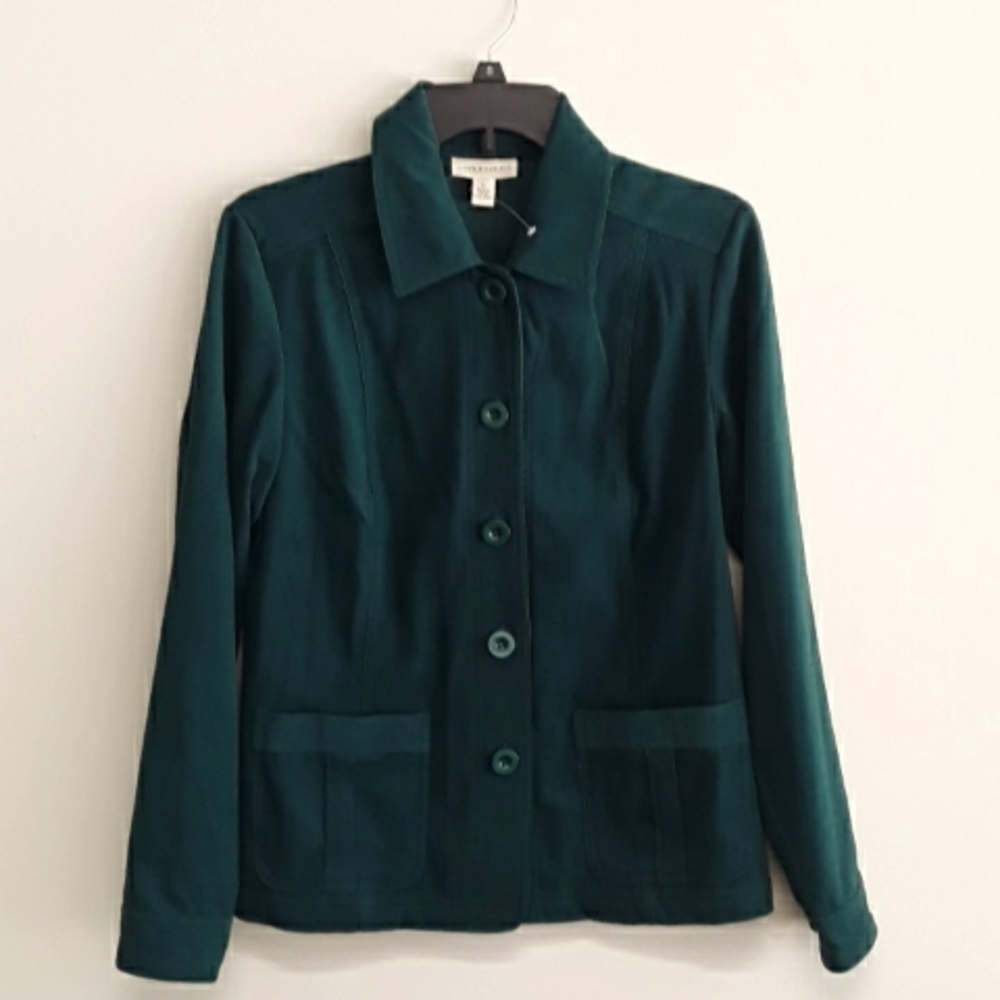 Appleseed Button Down Jacket In Hunter Green - image 1